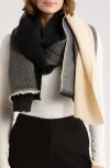 Modena Colorblock Scarf In Black