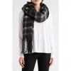 Modena Plaid Scarf In Black