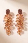 Modenaire Crystal Drop Earrings In Multi