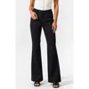 Modenaire High-waisted Wide-leg Trousers With Tailored Fit And Pockets In Black