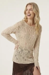 Modenaire Open Knit Pullover Sweater In Pattern