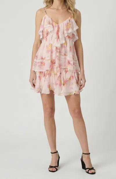 Modenaire Two-piece Flowy Summer Set With Ruffled Top And Skirt In White