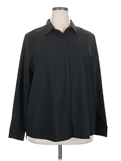 Pre-owned Modern Ambition Long Sleeve Button Down Shirt In Black