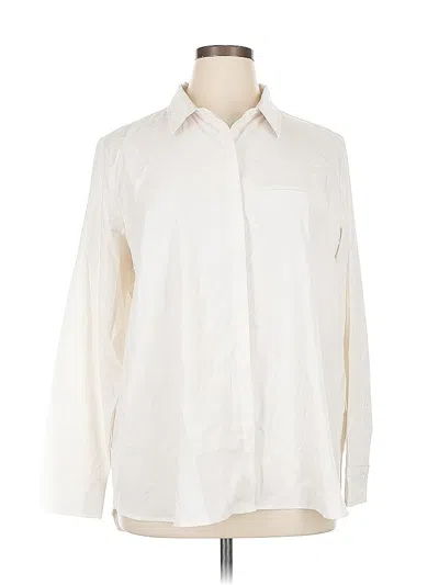 Pre-owned Modern Ambition Long Sleeve Button Down Shirt In White