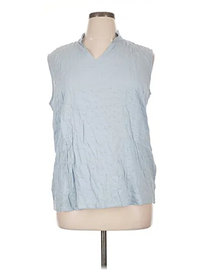 Pre-owned Modern Ambition Sleeveless Blouse In Blue