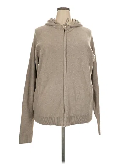 Pre-owned Modern Ambition Zip Up Hoodie In Tan
