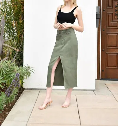 Modern American Maxine Skirt In Army In Green