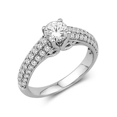 Modern Bride 1 1/2 Ct. T. W. Diamond Ring In White