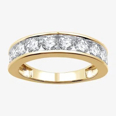 Modern Bride 1 1/2 Ct. T.w. Lab-grown (g / Si1-si2) Diamond Wedding Band In 10k Or 14k Gold