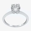 Modern Bride 1 1/4 Ct. Lab-grown (g / Si2) Diamond Round Solitaire Engagement Ring In 14k Gold In White