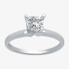 Modern Bride 1 Ct. Lab-grown (g-h / Si1-si2) Diamond Princess-cut Solitaire Engagement Ring In 10k Gold In White