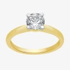 Modern Bride 1 Ct. Lab-grown (g / Si2) Diamond Round Solitaire Engagement Ring In 10k Or 14k Gold In Gold
