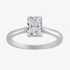 Modern Bride 1 Ct. Lab-grown (g / Vs2) Diamond Radiant-cut Solitaire Engagement Ring In 10k Gold In White