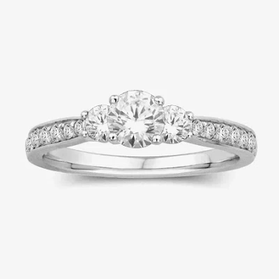 Modern Bride 1 Ct.t.w. 3-stone Engagement Ring In White