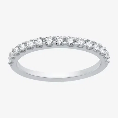 Modern Bride 1/2 Ct. T.w. Lab-grown Diamond Wedding Band In 10k Or 14k Gold. In White