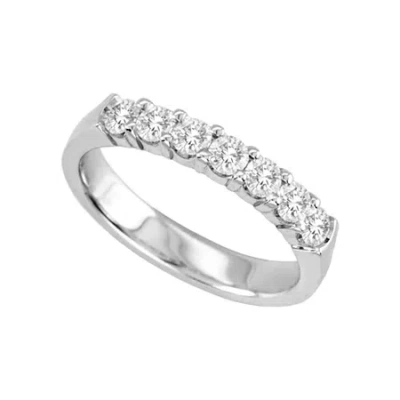 Modern Bride 1/2 Ct.t.w. Natural Diamond Band 14k White Gold