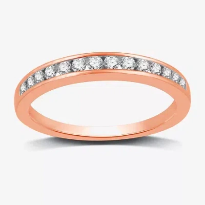 Modern Bride 1/4 Ct. T.w. Lab-grown Diamond Wedding Band In 10k Or 14k Gold