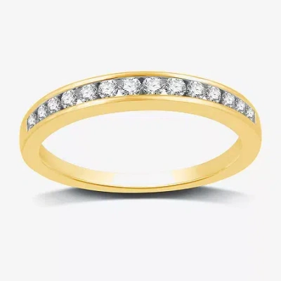 Modern Bride 1/4 Ct. T.w. Lab-grown Diamond Wedding Band In 10k Or 14k Gold
