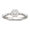 Modern Bride 1/4 Ct.t.w. Natural Diamond Promise Ring Sterling In White