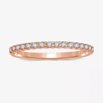 Modern Bride 1/7 Ct.t.w. Natural Diamond 10k Or 14k Gold Band Ring