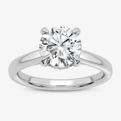 Modern Bride 2 1/5 Ct. T.w. (g-h / Si1-si2) Lab-grown Diamond Solitaire Engagement Ring In 14k Gold In White