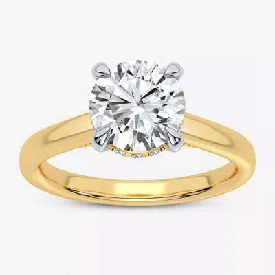 Modern Bride 2 1/5 Ct. T.w. (g-h / Si1-si2) Lab-grown Diamond Solitaire Engagement Ring In 14k Gold In Yellow