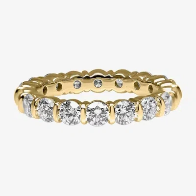 Modern Bride 2.5mm 1 1/2 Ct. T.w. Lab-grown (f / Si2) Diamond Eternity Band In 10k Or 14k Gold In Yellow