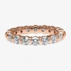 Modern Bride 2mm 1 Ct. T.w. Lab-grown (f / Si2) Diamond Eternity Band In 10k Or 14k Gold In Gold