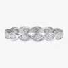 Modern Bride 3mm 1/2 Ct. T.w. Lab-grown (f / Si2) Diamond Eternity Band In 10k Or 14k Gold In White