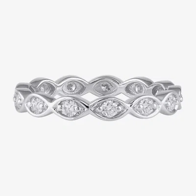 Modern Bride 3mm 1/2 Ct. T.w. Lab-grown (f / Si2) Diamond Eternity Band In 10k Or 14k Gold In White