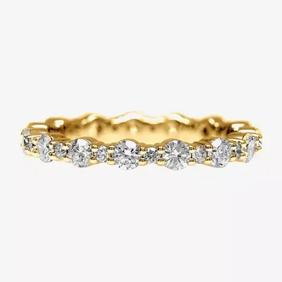 Modern Bride 3mm 2 Ct. T.w. Lab-grown (f / Si2) Diamond Eternity Band In 10k Or 14k Gold