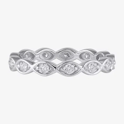 Modern Bride 4mm 1 1/2 Ct. T.w. Lab-grown (f / Si2) Diamond Eternity Band In 10k Or 14k Gold In Silver