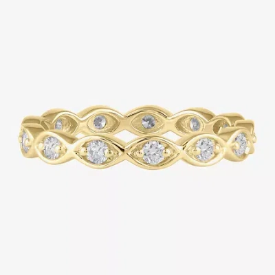 Modern Bride 4mm 1 1/2 Ct. T.w. Lab-grown (f / Si2) Diamond Eternity Band In 10k Or 14k Gold In Yellow