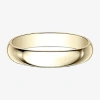 Modern Bride 4mm 10k Gold Wedding Band In Gold