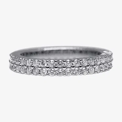 Modern Bride 4mm 2 Ct. T.w. Lab-grown (f / Si2) Diamond Eternity Band In 10k Or 14k Gold In White