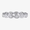 Modern Bride 4mm 2 Ct. T.w. Lab-grown (f / Si2) Diamond Eternity Band In 10k Or 14k Gold In Silver