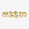 Modern Bride 4mm 2 Ct. T.w. Lab-grown (f / Si2) Diamond Eternity Band In 10k Or 14k Gold In Yellow
