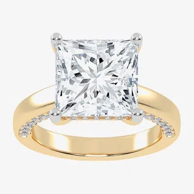 Modern Bride 5 1/2 Ct. T.w. Lab-grown (g-h / Vs2-si1) Diamond Princess-cut Solitaire Engagement Ring In 14k Gold In Yellow