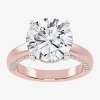 Modern Bride 5 1/2 Ct. T.w. Lab-grown (g-h / Vs2-si1) Diamond Solitaire Engagement Ring In 14k Gold In Pink