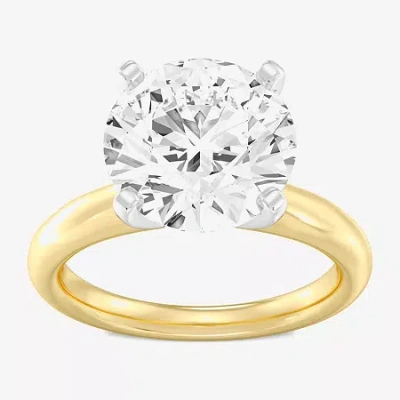 Modern Bride 5 Ct. Round Lab-grown (f / Vs1) Diamond Solitaire Engagement Ring In 14k Gold