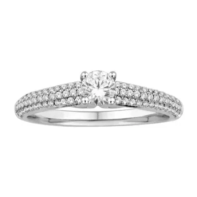 Modern Bride 5/8 Ct.t.w. 14k White Gold Engagement Ring