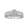 Modern Bride 5/8 Ct.t.w. Natural Diamond Pear-style Engagement Ring In White