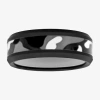 Modern Bride Camo Mens 8mm Tungsten Wedding Band In Black