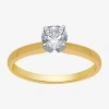 Modern Bride Classic Collection 1/2 Ct. Natural Diamond Round Solitaire Engagement Ring In 10k Gold In Yellow