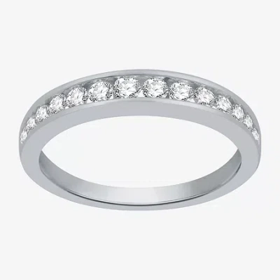 Modern Bride Classic Collection 1/2 Ct.t.w. Natural Diamond 10k Gold Wedding Band In Metallic
