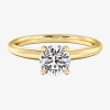 Modern Bride Classic Collection Womens 1 1/4 Ct. Natural White Diamond 14k Gold Round Solitaire Engagement Ring In Transparent