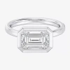 Modern Bride (f / Si1) Womens 3 Ct. Lab Grown White Diamond 10k White Gold Solitaire Engagement Ring In Silver