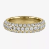 Modern Bride (f / Si2) Womens 5.5mm 2 Ct. T.w. Lab Grown White Diamond 10k Gold Eternity Band In Yellow