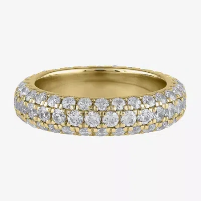 Modern Bride (f / Si2) Womens 5.5mm 2 Ct. T.w. Lab Grown White Diamond 10k Gold Eternity Band In Yellow