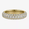 Modern Bride (f / Si2) Womens 6.5mm 3 Ct. T.w. Lab Grown White Diamond 10k Gold Eternity Band In Yellow